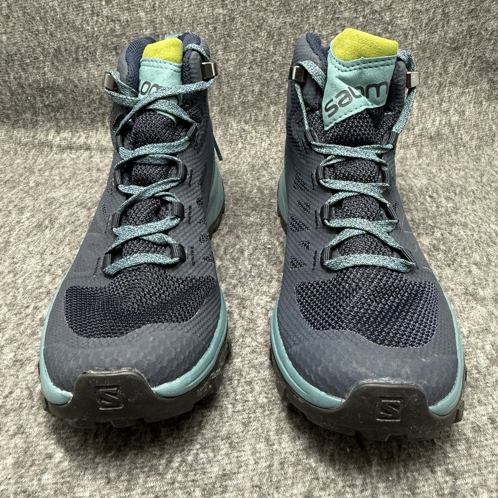 Salomon Outline Mid GTX Hiking Boots 404846 Navy Blazer Hydro Womens US Size 6.5 - Picture 3 of 12
